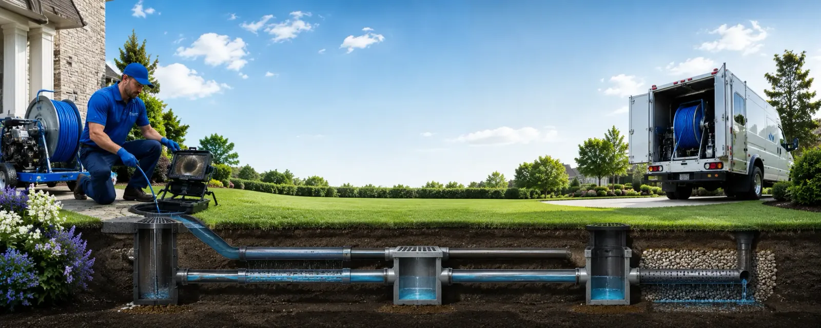 Outdoor drain cleaning information for Lando, SC